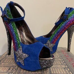 Red or Dead Peep toe High heel